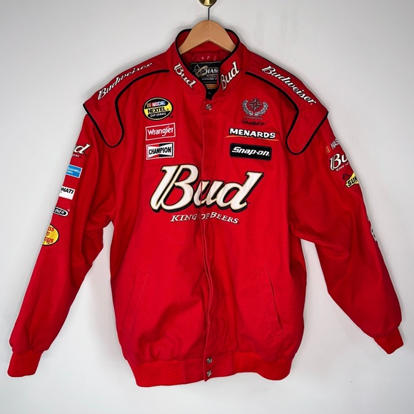 Vintage Budweiser Racing Nascar Jacket Chase Authentics Dale Earnhardt Size XL - Picture 4 of 15